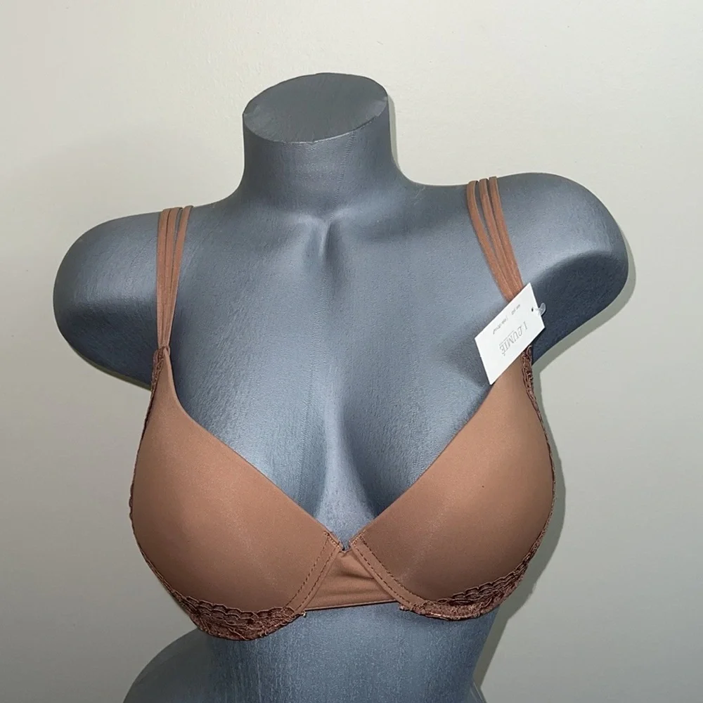 Bundle 3 Pieces  Comfort Fit Push Up Padded T- Shirt 3 Hooks Bra Cup D & DD.